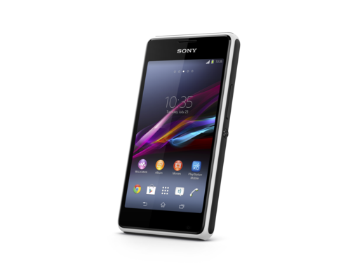 7 xperia e1 white front angle