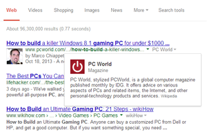 google search bio pcworld