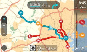 tomtom go 2d traffic screen jan 2014