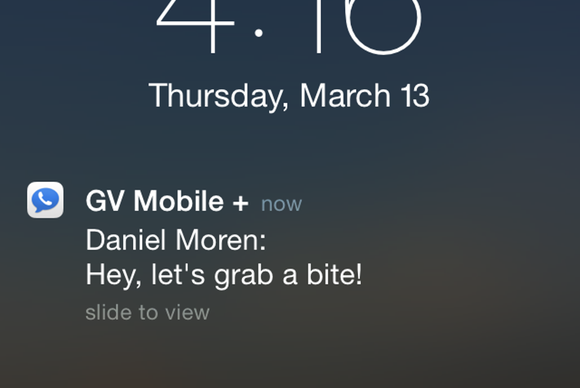 gvmobile notification