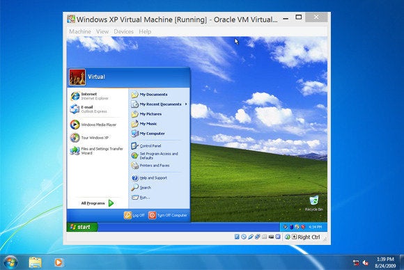 Running Programs In Virtual Xp