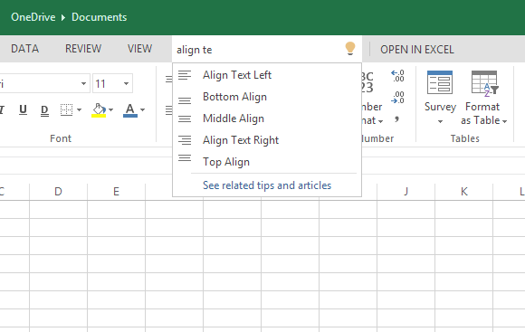 tell me excel