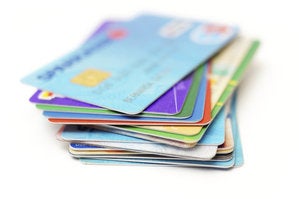 credit cards stock photo