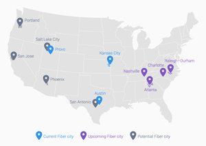 google fiber cities jan. 2015