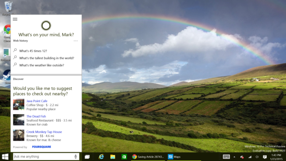 Microsoft Windows 10 Cortana