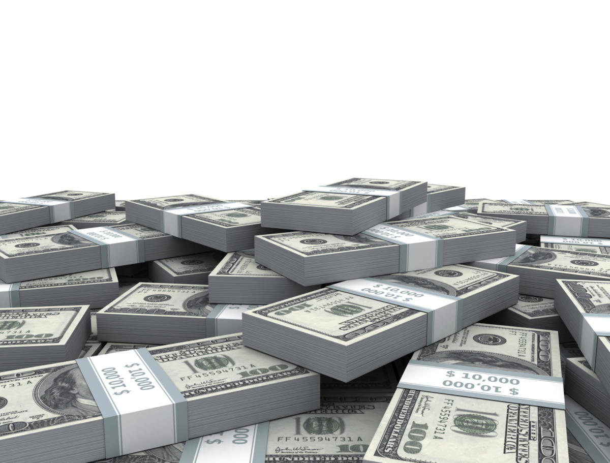 stacks of money