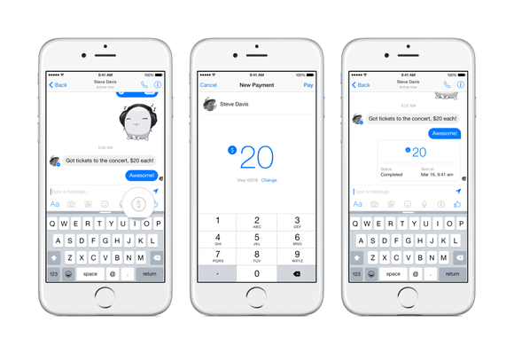 facebook messenger payments
