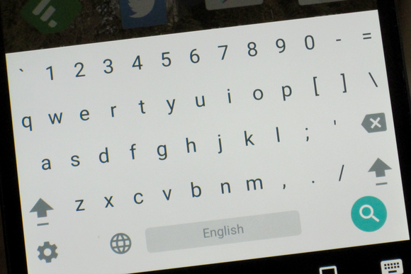 google keyboard numbers 1
