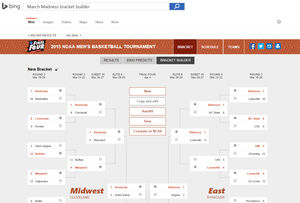 microsoft bing ncaa bracket builder