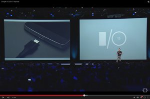 google io 2015 usb c port charging