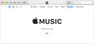 applemusic error connect