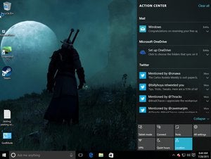 windows 10 action center