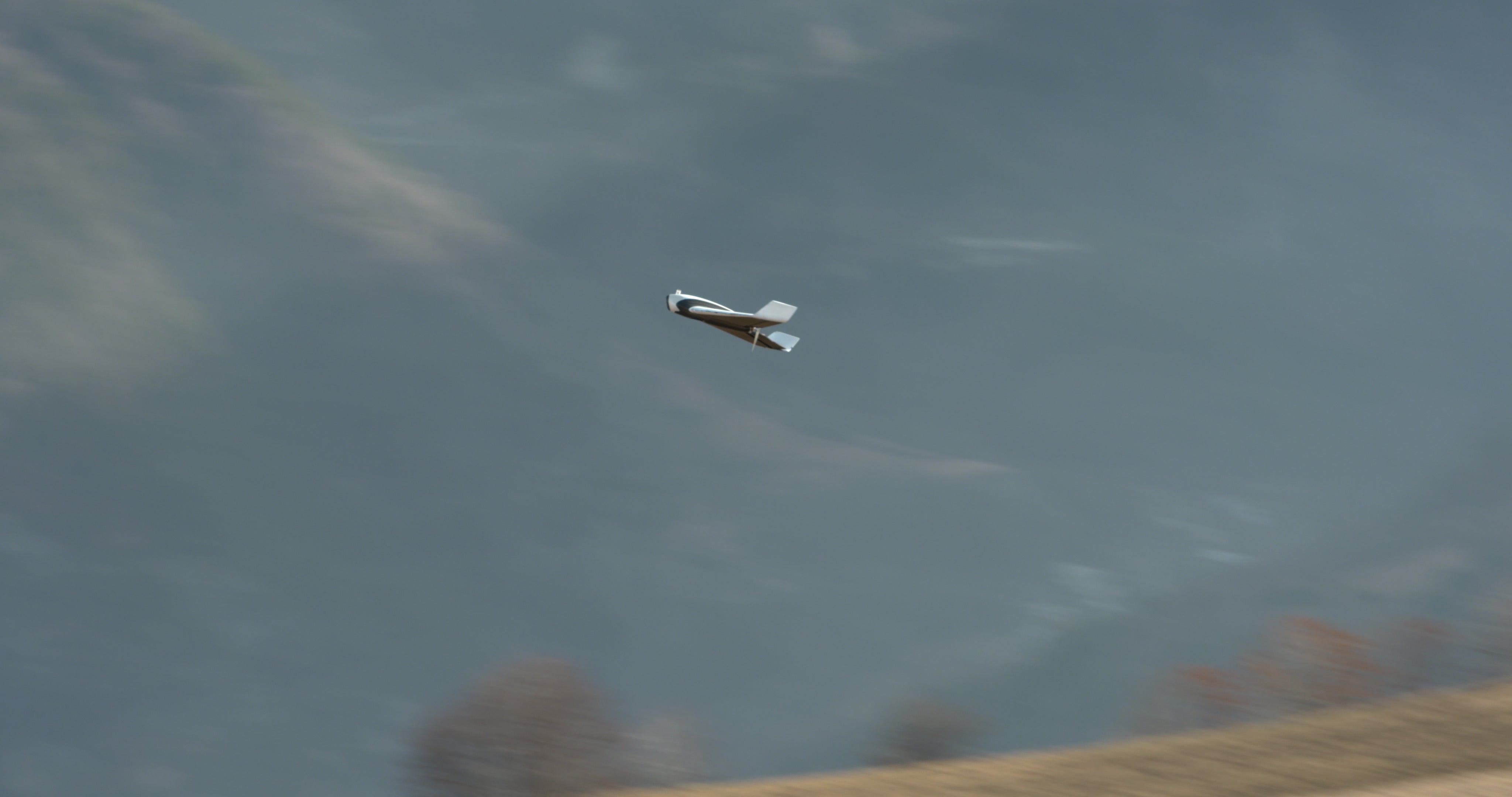 Parrot's Disco drone in flight