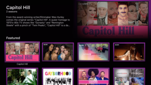 revry apple tv screenshot featured menu
