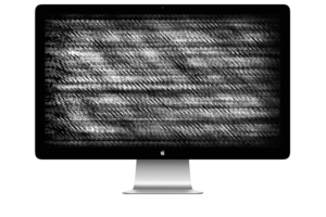 apple thunderbolt display static