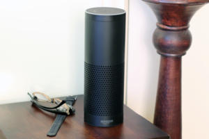 An image of an Amazon Echo 2