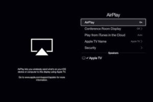 airplay settings appletv