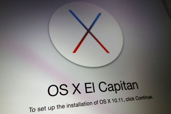 OS X El Capitan installation
